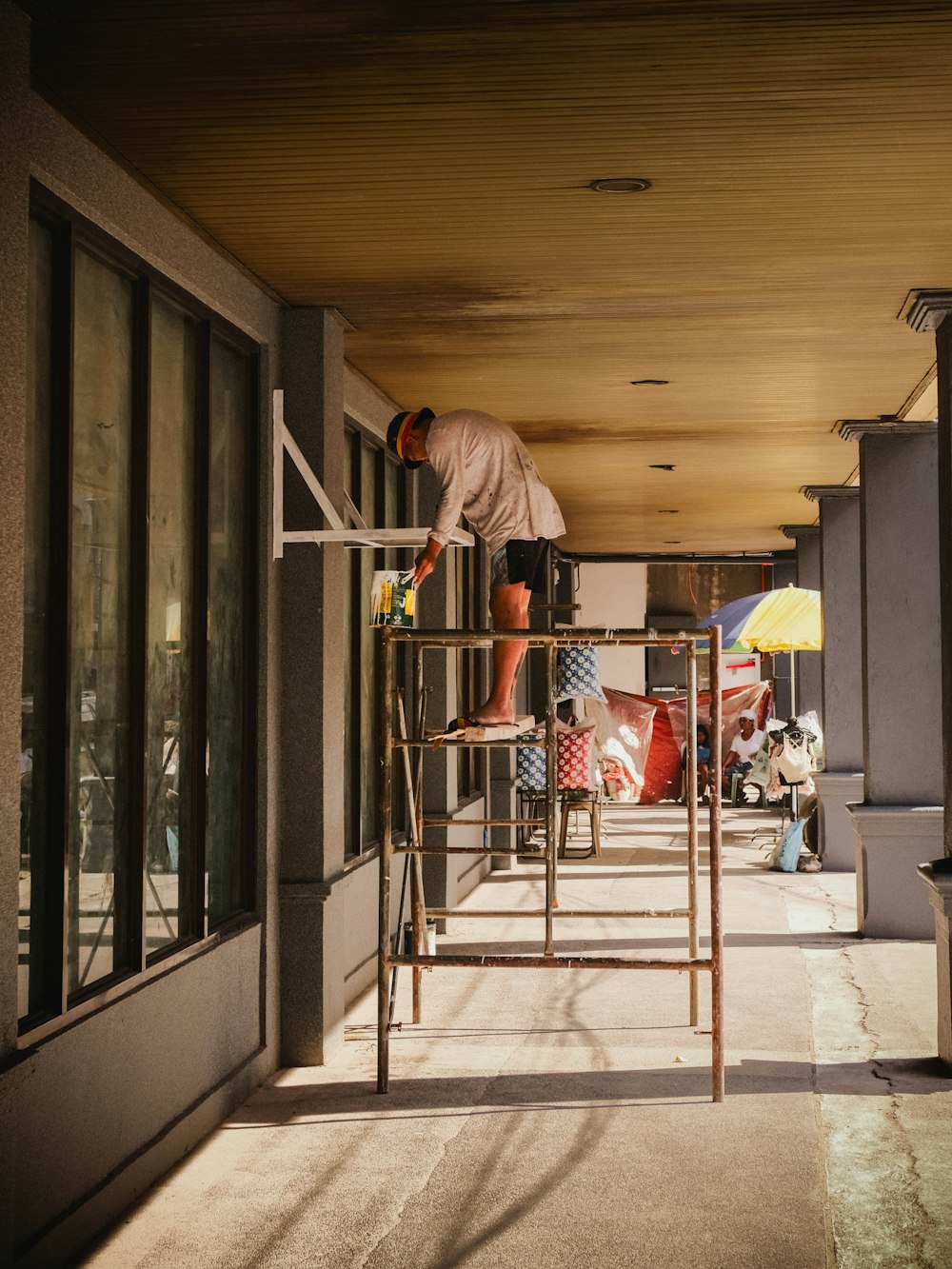 Portrait of a builder on a job site in natural light